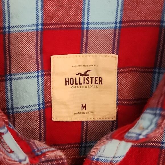 Hollister Flannel Button Down, Shirt, M - Picture 4 of 6